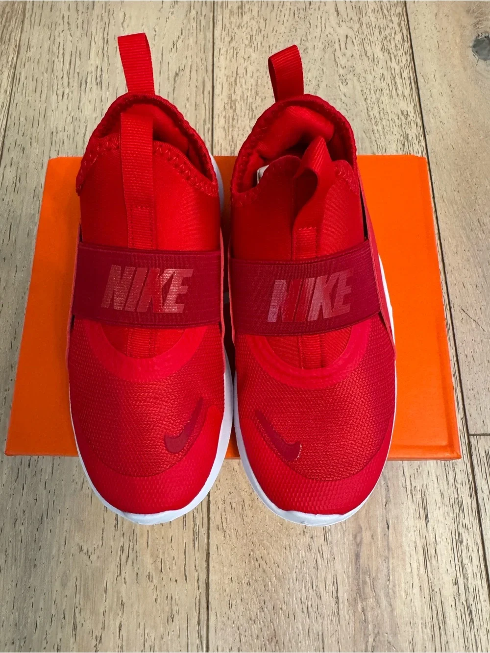 New! Nike 13.5C Flex Runner 4 Little Kid Running Shoes, Red